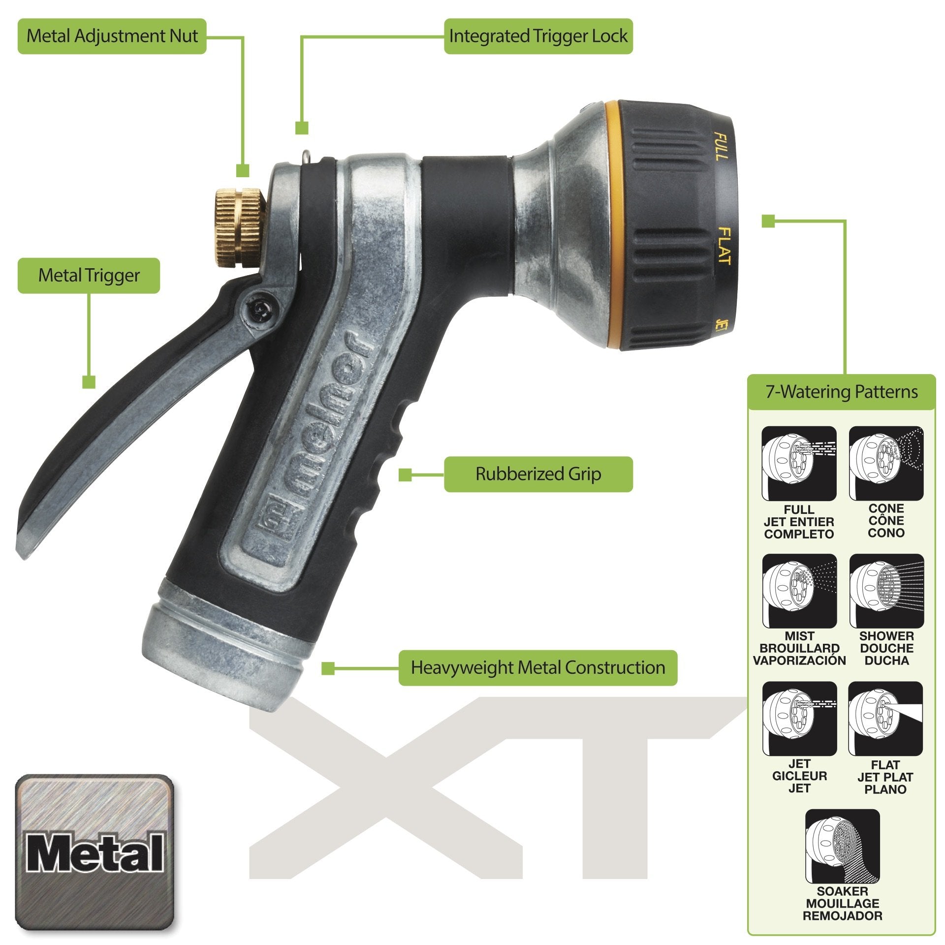 Melnor 65020-AMZ Heavyweight Metal Nozzle with QuickConnect Product Adapter Set, Amazon Bundle 🍁 All In One Marketplace Canada Melnor