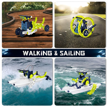 12-in-1 Solar Robot Kit STEM Gift Toys for Boys Aged 8-13, 190 PCS DlY Science Building Experiments Set,Educational Robotic Toys for 8 9 10 11 12 13 Year Old Boy Girl Gift Ideas On Christmas Birthday 🍁 All In One Marketplace Canada