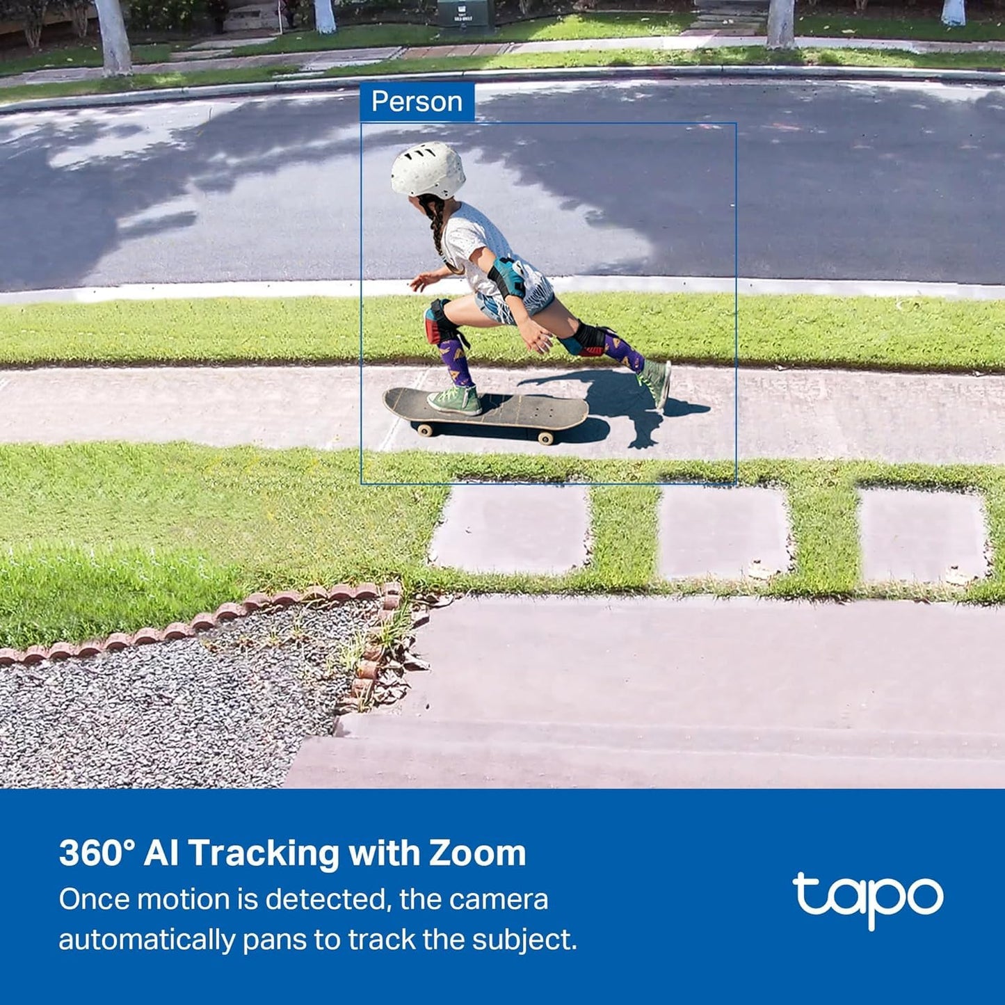 Tapo 4K Solar-Powered Outdoor Camera Wireless, 360° View, No Monthly Fee, Person/Vehicle Detection, 24/7 Time-Lapse Capture, Starlight Color Night Vision, SD/Cloud Storage, Works w/Alexa & Google Home