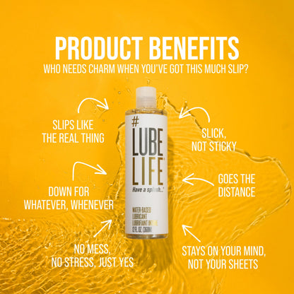 Lube Life Water-Based Personal Lubricant, Lube for Men, Women and Couples, Non-Staining, 12 Fl Oz (360 mL) - Available at All In One Marketplace Canada