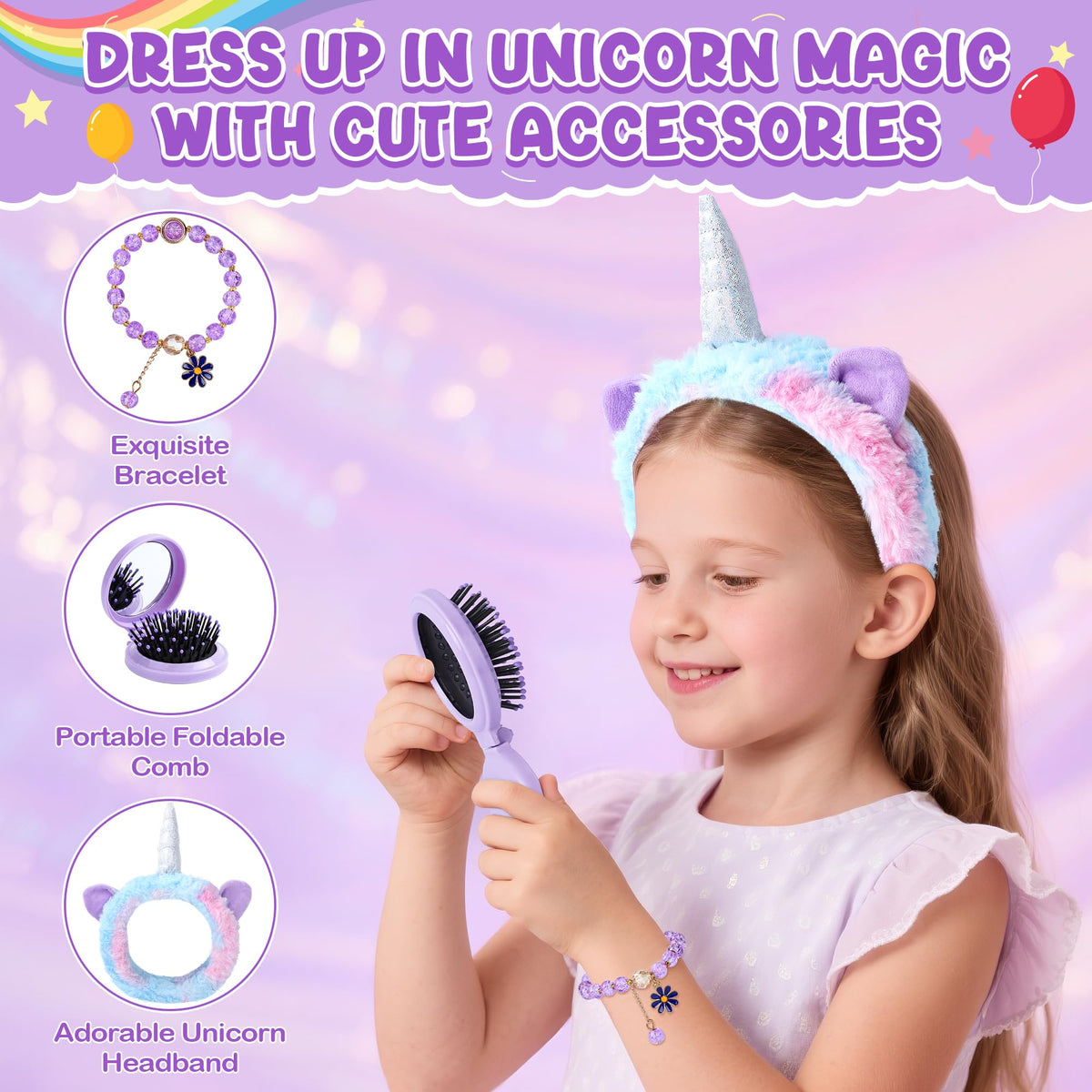 MerriBox Unicorn Gifts for Girls – Unicorn Toys for Girls Age 4 5 6 7 8 9 10 Year Old Girl Gifts, Christmas Birthday Gift for Girl, Daughter, Granddaughter, Niece 🍁 All In One Marketplace Canada