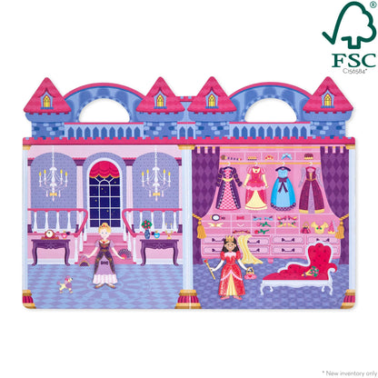 Melissa & Doug Puffy Sticker Play Set – Princess, 67 Reusable Stickers with 2 Fold-Out Scenes, Restickable Fashion Activity Book, Mess Free Travel Toys for Kids Ages 4+ Melissa & Doug