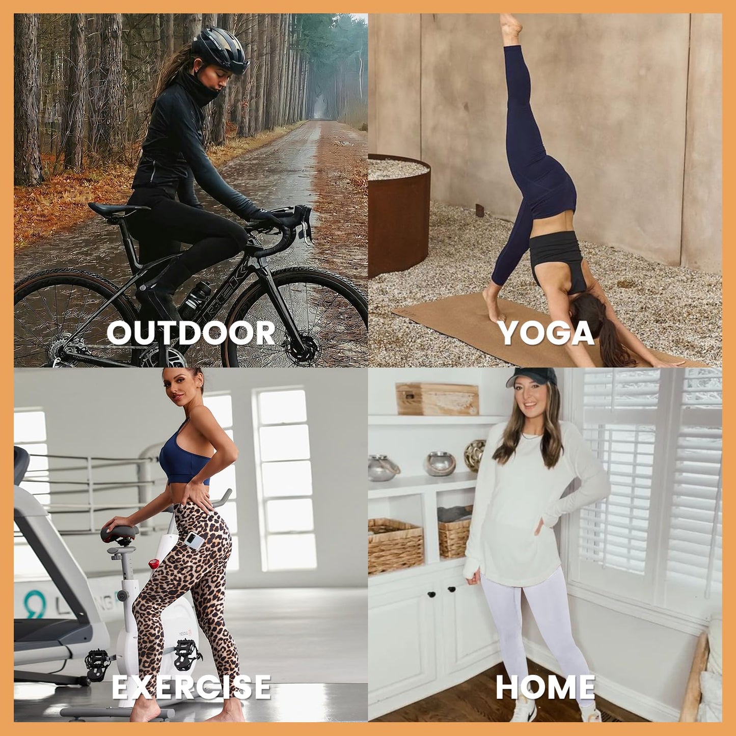 Gayhay Leggings with Pockets for Women - High Waisted Tummy Control Soft Compression Yoga Pants for Workout Running Gym - Available at All In One Marketplace Canada