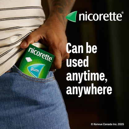 Nicorette Gum, Nicotine 4 Mg, Spearmint Flavour, Quit Smoking Aid And Smoking Cessation Aid, 210 Count Nicorette