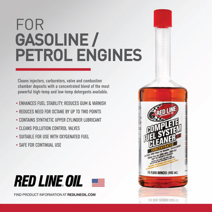 Red Line 60103 Complete SI-1 Fuel System Cleaner, 15 Ounce, 1 Bottle