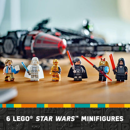LEGO Star Wars The Dark Falcon Buildable Starship, Star Wars Toy Vehicle Set for Boys and Girls, Collectible Millenium Falcon Toy with 6 Star Wars Minifigures, Birthday Gift for Kids or Any Fan, 75389 LEGO