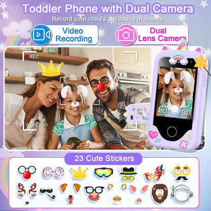Kids Smart Phone for Girls, Christmas Birthday Gifts for Girls Age 3-10 🍁 All In One Marketplace Canada