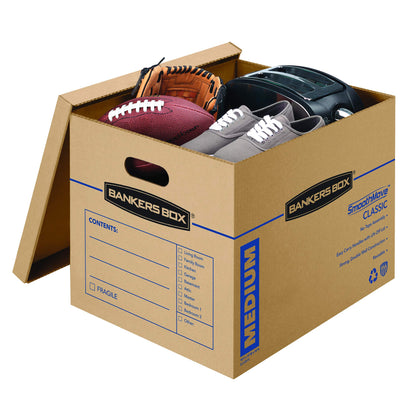 Bankers Box SmoothMove Classic Moving Boxes, No Tape Required, Medium, 20 Pack (8817202) 🍁 All In One Marketplace Canada
