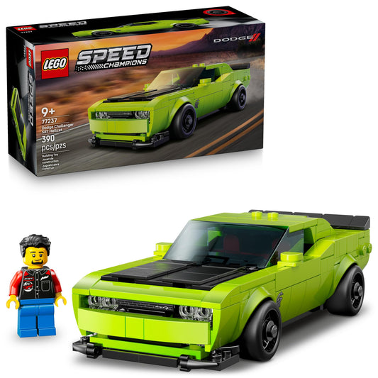 LEGO Speed Champions Dodge Challenger SRT Hellcat Sports Car Toy - Building Set for Learning, Play and Display - Kids Toy for Boys and Girls, Ages 9+ - Birthday Gift Idea for Race Car Fans - 77237 - Available at All In One Marketplace Canada