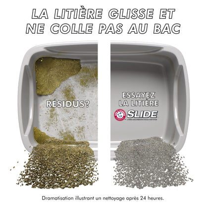 Arm & Hammer Clump & Seal Slide Litière d'Argile pour Chat, 9,1 kg, Contrôle des Odeurs Pendant 7 Jours, Sans Poussière, Litière Agglomérante (Paquet de 1)