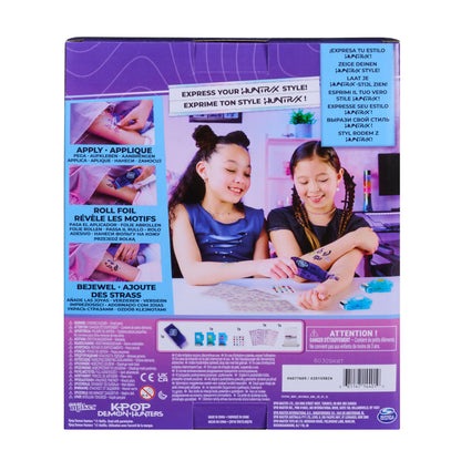 Cool Maker KPop Demon Hunters HUNTR/X Shimmer Foil Tattoos, Ages 7+