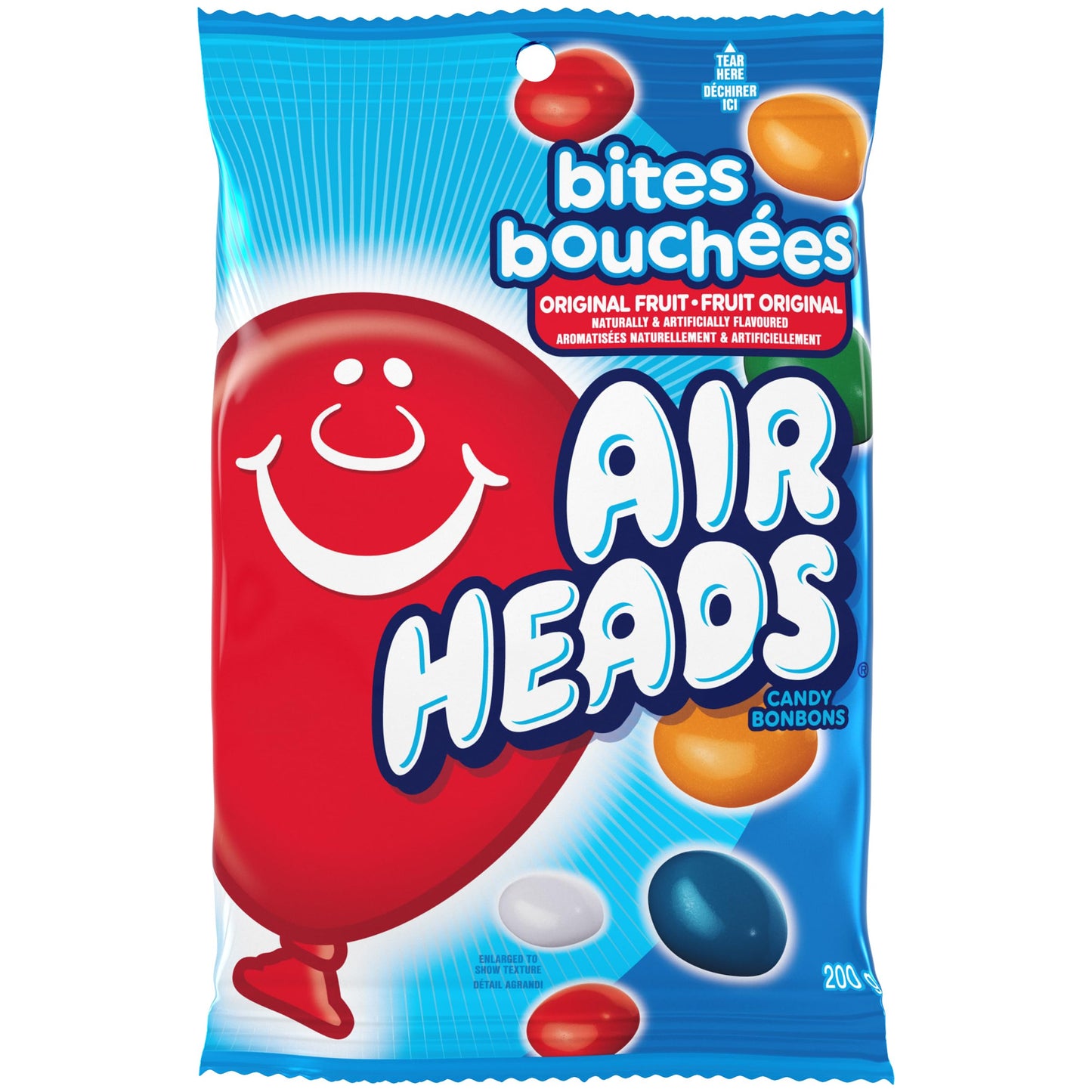 Airheads Bites, Original Fruit Candy, 200g Bag - Available at All In One Marketplace Canada