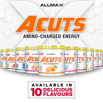 ALLMAX ACUTS Amino Energy Powder, Pina Colada, 30 Servings