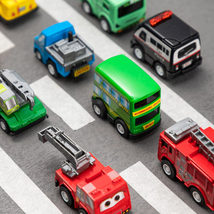 JOYIN 18 Pcs Pull Back City Cars and Trucks Toy Vehicles Set, Friction Powered Mini Cars Toys for Toddlers, Party Favors for Kids 3-5, Christmas Stocking Stuffers, Goodie Bag Stuffers 🍁 All In One Marketplace Canada