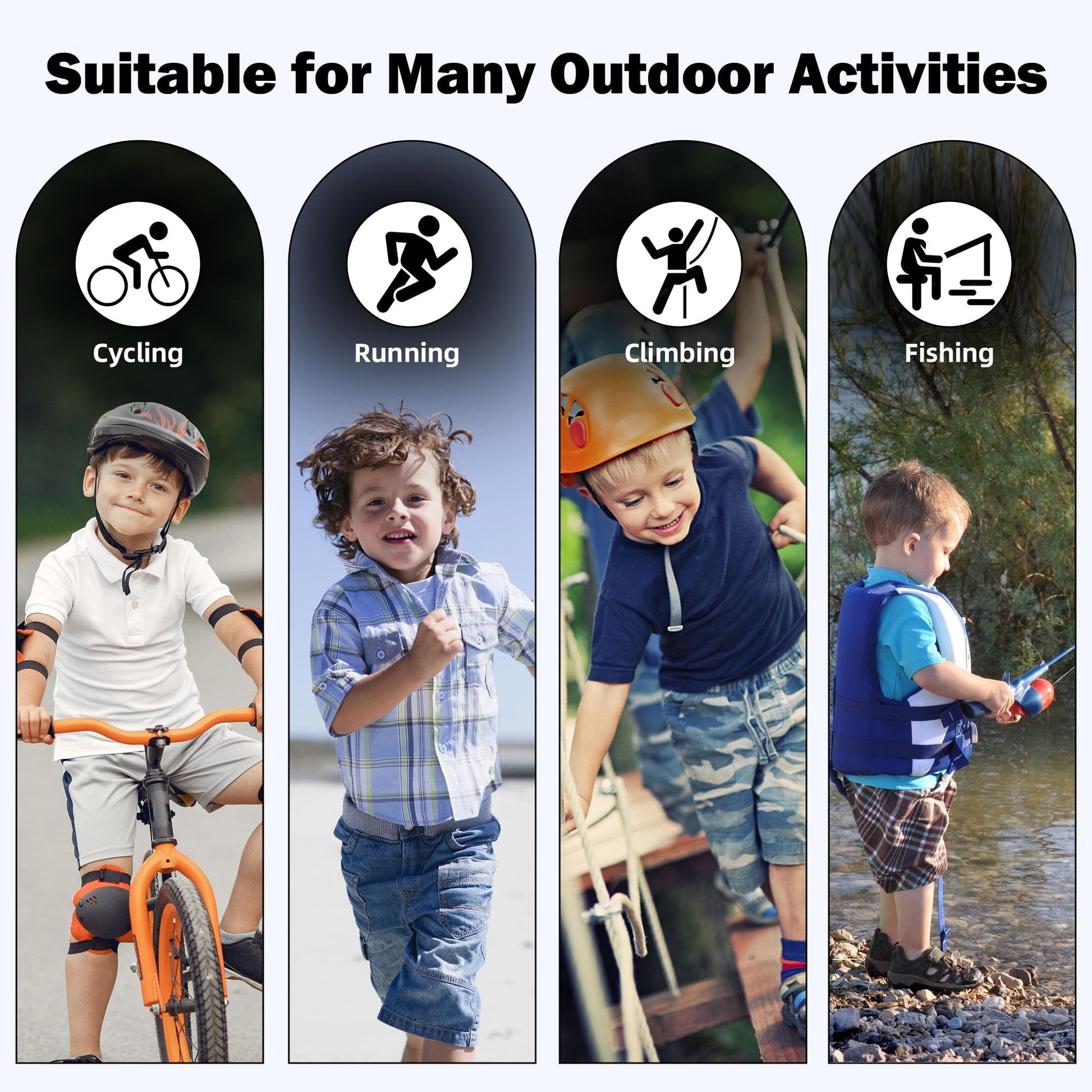 Kids Sunglasses for Boys Girls, 3Pack UV400 Protection Goggles Youth Sports Sunglasses for Baseball Cycling Climbing (3 PACK)