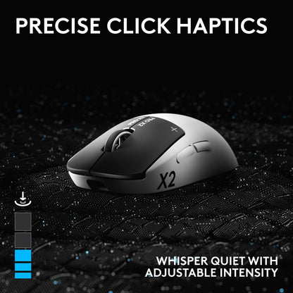 Logitech G PRO X2 SUPERSTRIKE Wireless Gaming Mouse - Black/White