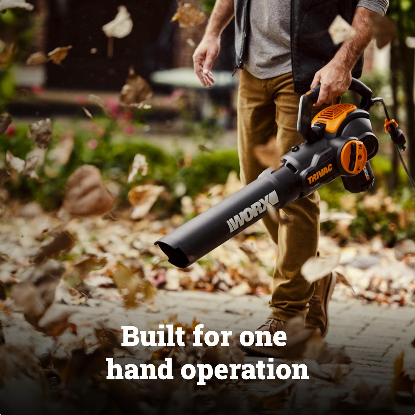 WORX 12 Amp Trivac 3-in-1 Electric Leaf Blower/Mulcher/Yard Vacuum - WG512 Worx