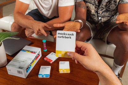 Incohearent, The Guess the Gibberish Party Game by Relatable, A Funny Card Game for Adults, Great for Bachelorettes, Includes 400 Cards, Instructions, and 1 Sand Timer What Do You Meme