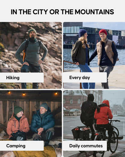 DANISH ENDURANCE Merino Wool Beanie & Toque, Blue, One Size 🍁 All In One Marketplace Canada
