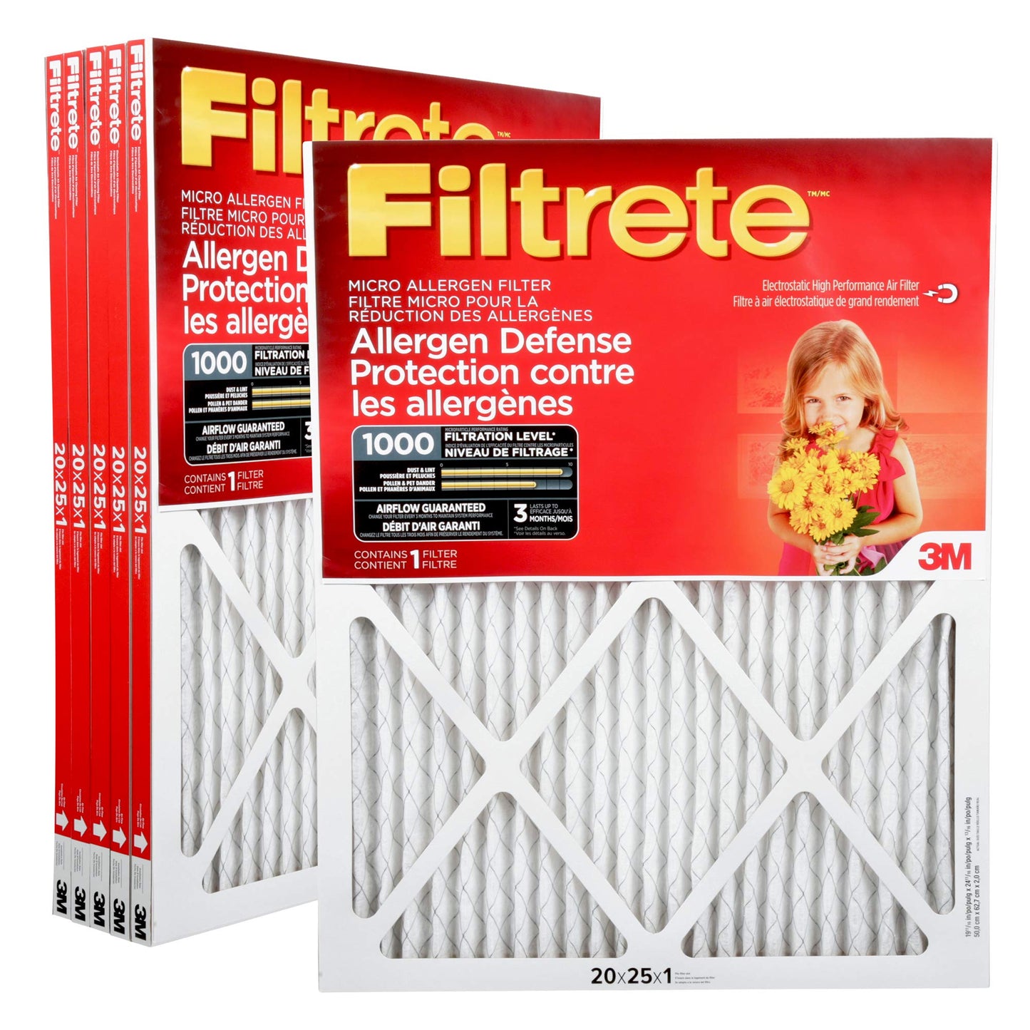 Filtrete 20x25x1 Furnace Filter, MPR 1000, MERV 11, Clean Living Basic Dust 3-Month Pleated 1-Inch Air Filters, 6 Filters 🍁 All In One Marketplace Canada