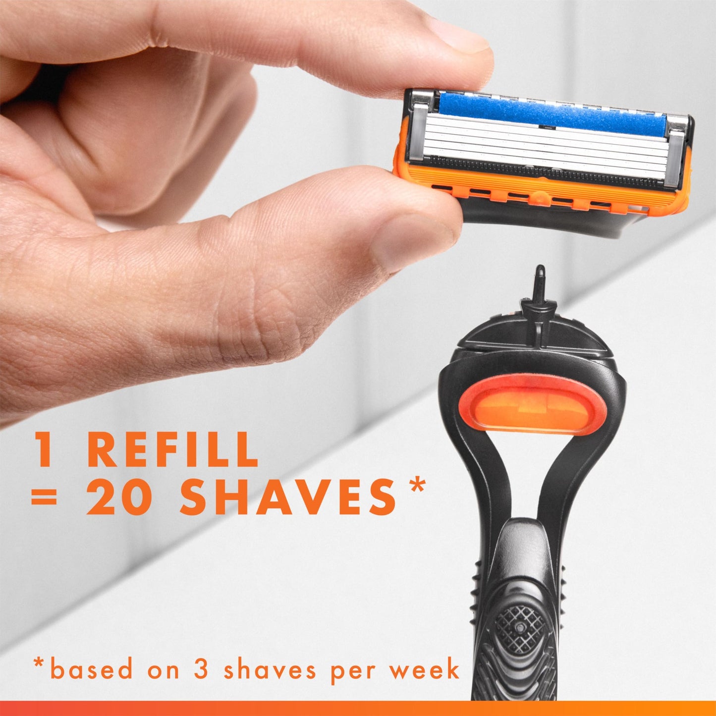 Gillette Razors, Fusion 5 Razor Men, 5-Blade, 1 Handle + 4 Refill - Available at All In One Marketplace Canada