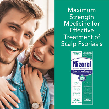 Nizoral Scalp Psoriasis Shampoo - Maximum Strength 200ml - Available at All In One Marketplace Canada
