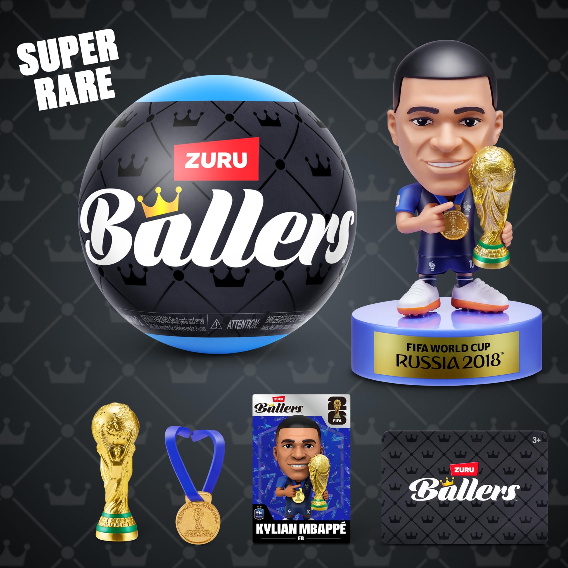 FIFA World Cup 2026™ Ballers Series 1 2 Pack by ZURU – Official Licensed Product. Surprise Unboxing Football Collectible Sports Toy for Boys, Ages 3+ ZURU BALLERS