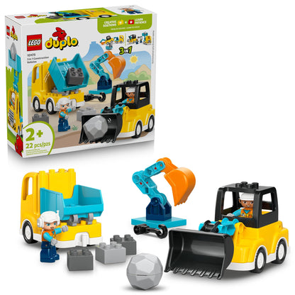 LEGO DUPLO Town 3 in 1 Construction Vehicles 10475