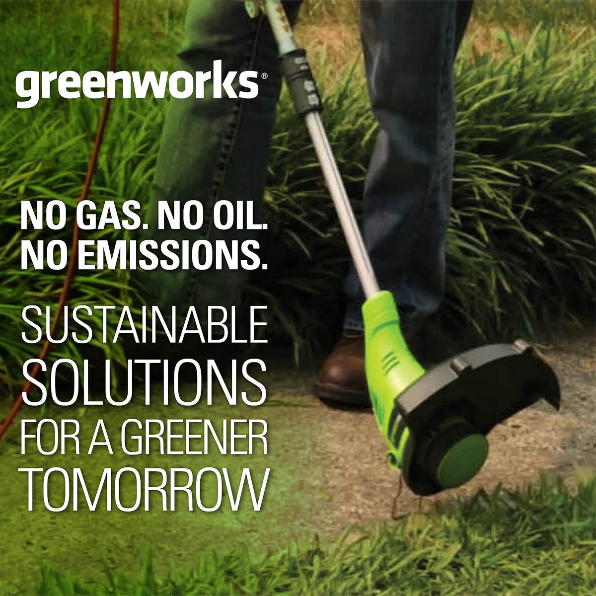 Greenworks 4 Amp 13" Corded Electric String Trimmer –Auto Dual Line Feed, Adjustable Handle & Lightweight for Home Yard, Lawn Edges, Driveway, Sidewalk, Fence Lines & Garden Borders Maintenance