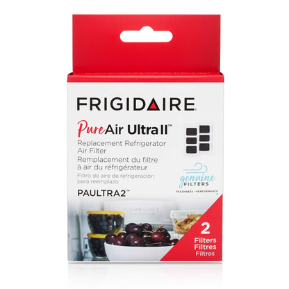 Frigidaire PAULTRAII2PK PAULTRA2 Pure Air Ultra II 2 Pack Air Filter, 3.8" x 1.8", 2 Count