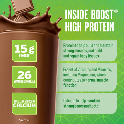 BOOST High Protein Meal Replacement Drink, Chocolate, 24 x 237 ml
