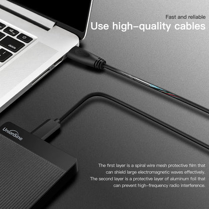UnionSine 1TB Ultra Slim Portable External Hard Drive HDD-USB 3.0 Storage for PC, Mac, Laptop, PS4, Xbox one, Xbox 360-(Black)