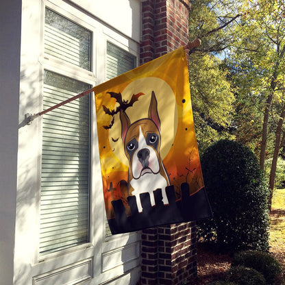 Caroline's Treasures BB1781CHF Halloween Boxer Canvas House Size Flag, Multicolor, Large