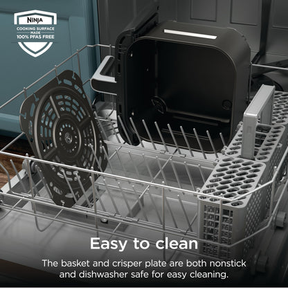 Ninja Air Fryer Pro 5-in-1, 5 QT Capacity, Air Fry, Bake, Roast, Reheat, and Dehydrate, Air Crisp Technology, Nonstick Basket & Crisper Plate, Grey, AF142C - Available at All In One Marketplace Canada