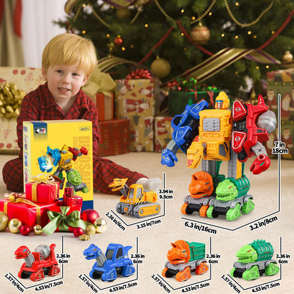 Fajiabao Robot Toy for Boys 3-5, 5-in-1 Dinosaur STEM Building Set 🍁 All In One Marketplace Canada