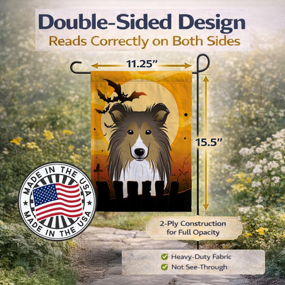 Drapeau de jardin Caroline's Treasures BB1800GF motif Sheltie pour Halloween, petite taille, multicolore