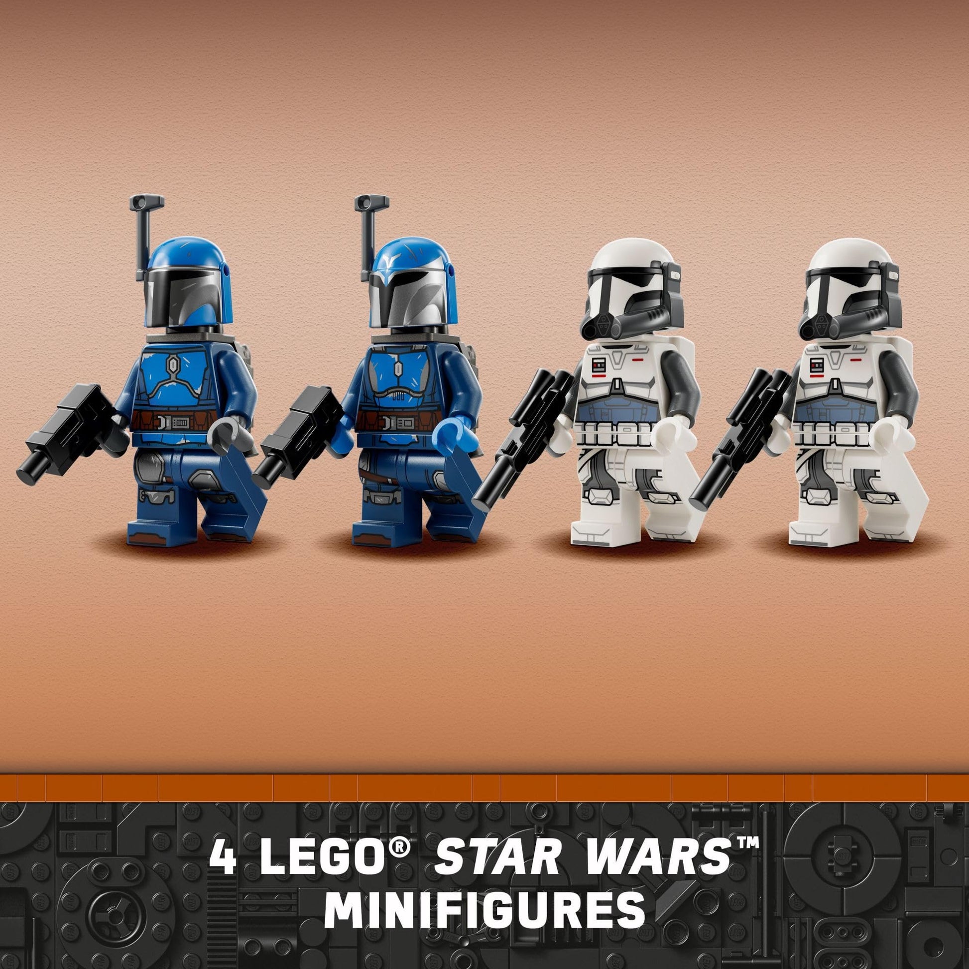 LEGO Star Wars: The Mandalorian Ambush on Mandalore Battle Pack, Building Toy with 4 Star Wars Minifigures, Collectible Brick Built Playset, Star Wars Gift Idea for Boys and Girls Ages 6 and Up, 75373 LEGO
