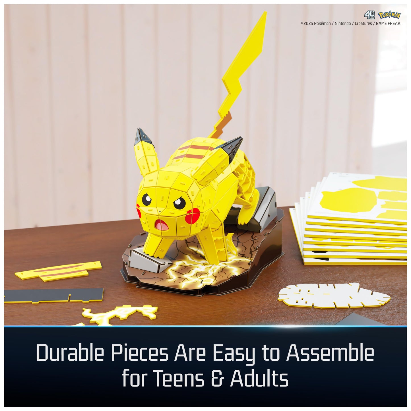 4D Build Pokémon Pikachu 3D Puzzle Model Kit, Desk Décor, Shelf Display 🍁 All In One Marketplace Canada