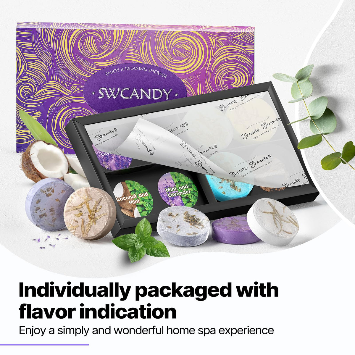 SWCANDY Shower Steamers Aromatherapy Gifts for Women 8 Pcs Shower Home Spa 🍁 All In One Marketplace Canada