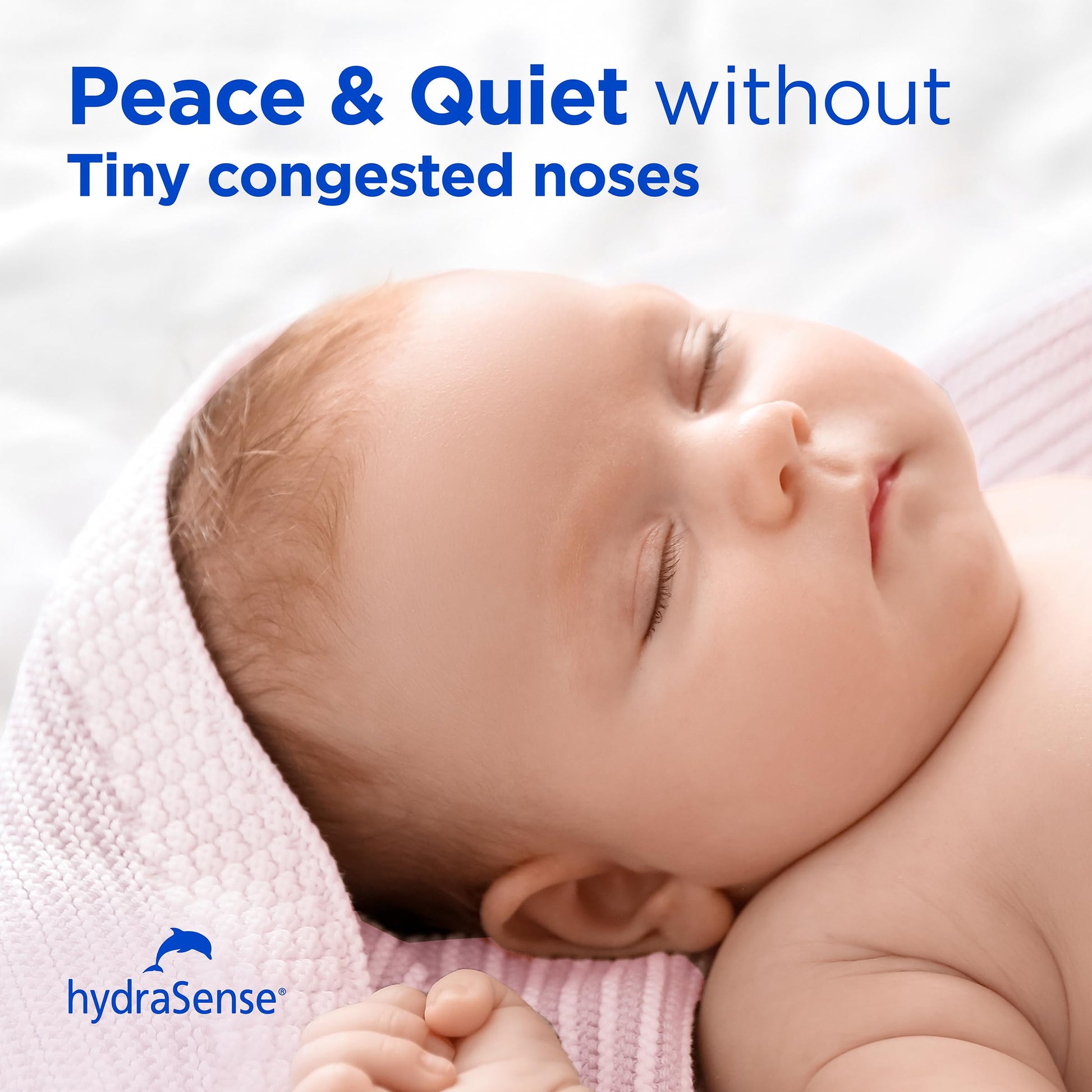 hydraSense Baby Nasal Aspirator, Baby Nasal Care, Gently Relieves Congestion in Babies, Non-medicated, With 100% Natural Source Seawater, Preservative-Free, 1 Kit