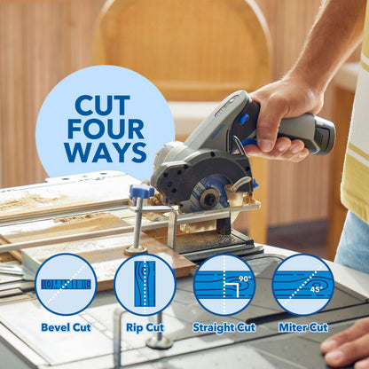 Dremel Blueprint Portable Saw Station with 12V Brushless Compact Circular Saw and Multi-Purpose Cutting Case (CS12V-S1C) Dremel