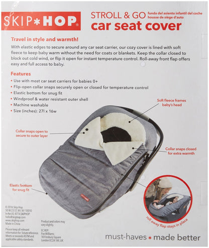 Skip Hop Winter Car Seat Cover, Stroll & Go, Black 🍁 All In One Marketplace Canada