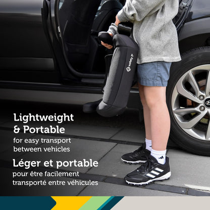 Safety 1st Growmate 2-in-1 Belt-Positioning Booster Car Seat, High-Back to Backless, Slim & Lightweight, Fits 3 Across, Adjustable Headrest - Hexagon Horizon Safety 1st
