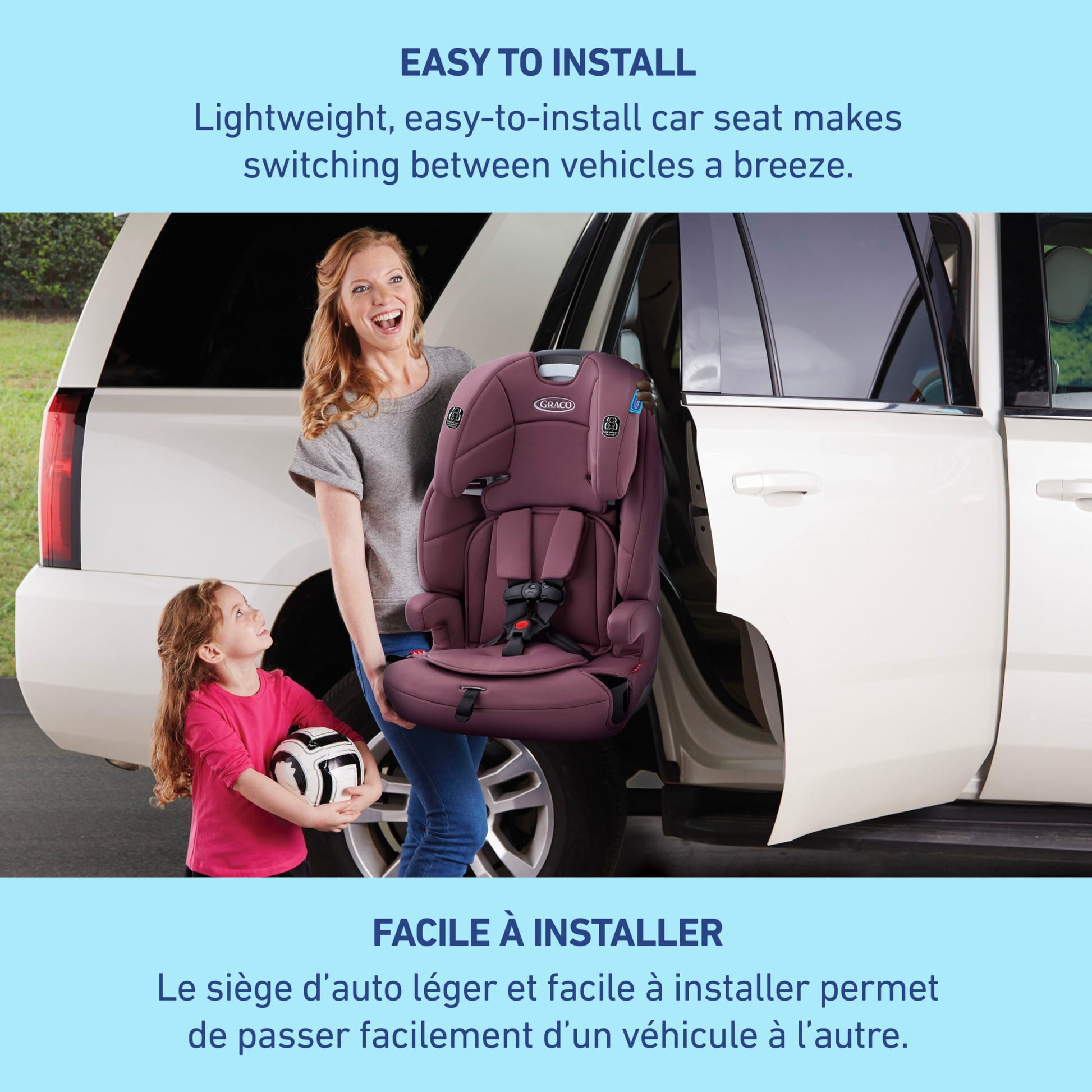 Graco Tranzitions 3-in-1 Harness Booster Seat, Toddler to Big Kid Car Seat from 10-45 kg (22-100lb), Harness/Highback/Backless Booster, Eloise