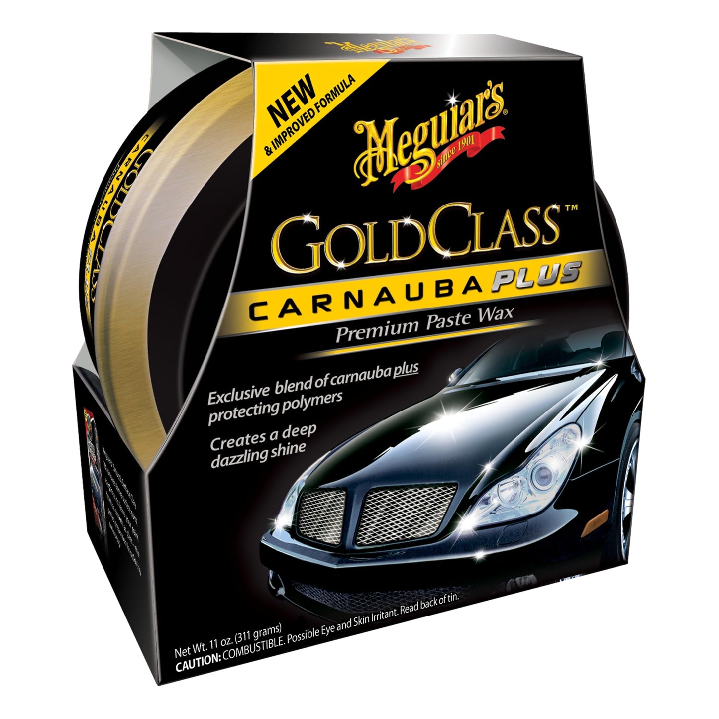 Meguiar’s Gold Class Carnauba Plus Premium Paste Wax, Car Wax Paste For Diy Drivers & Detailers, Car Wax With Carnauba + Polymer Protection For Deep Gloss, Clear Coats On Cars, Trucks & Suvs -11 Oz 🍁 All In One Marketplace Canada