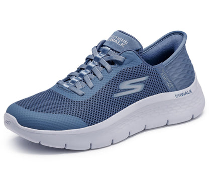 Skechers Women's Go Walk Flex Hands Free Slip-ins - Grand Entry, Blue, 8 🍁 All In One Marketplace Canada