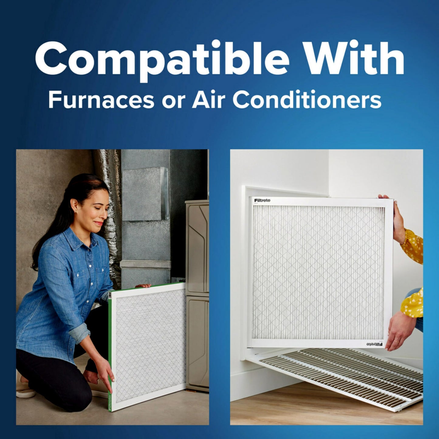 Filtrete 16x20x1 AC Furnace Air Filter, MPR 700, MERV 8, Tough on Pollen, Easy on Airflow, 3-Month Pleated 1-Inch Electrostatic Air Cleaning Filter, 2-Pack (Actual Size 15.68 x 19.68 x 0.78 in) 🍁 All In One Marketplace Canada Filtrete