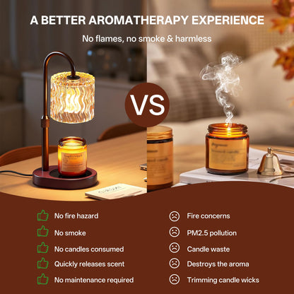 Homelist Candle Warmer Lamp, 2026 New Years Decorations, Adjustable Height Candle Warmer with Timer, Gifts for Women, Mother's Day for Mom Dimmable Candle Lights for Bedroom, Tea Room, Rest Room - Available at All In One Marketplace Canada