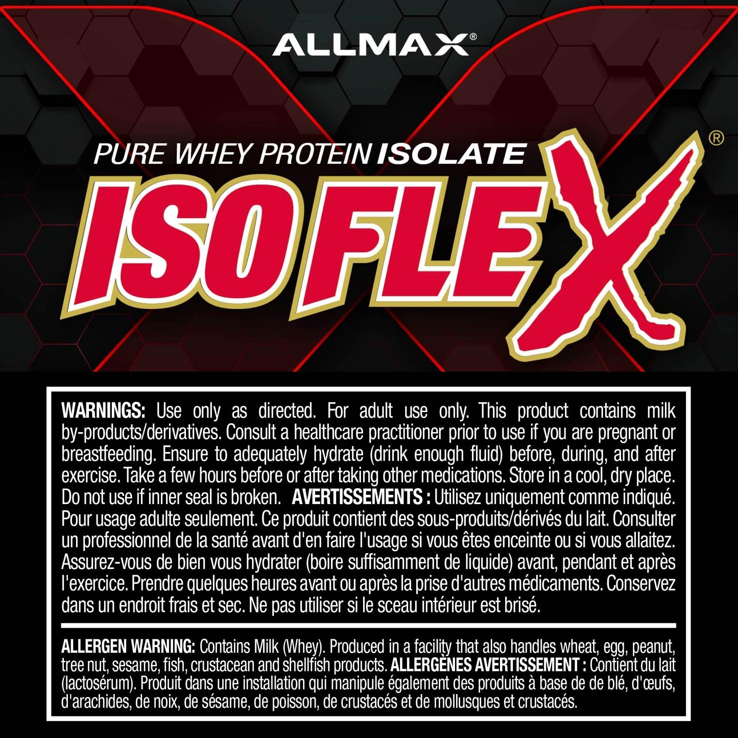 ALLMAX ISOFLEX Whey Protein Isolate, Strawberry, 2 lb 🍁 All In One Marketplace Canada