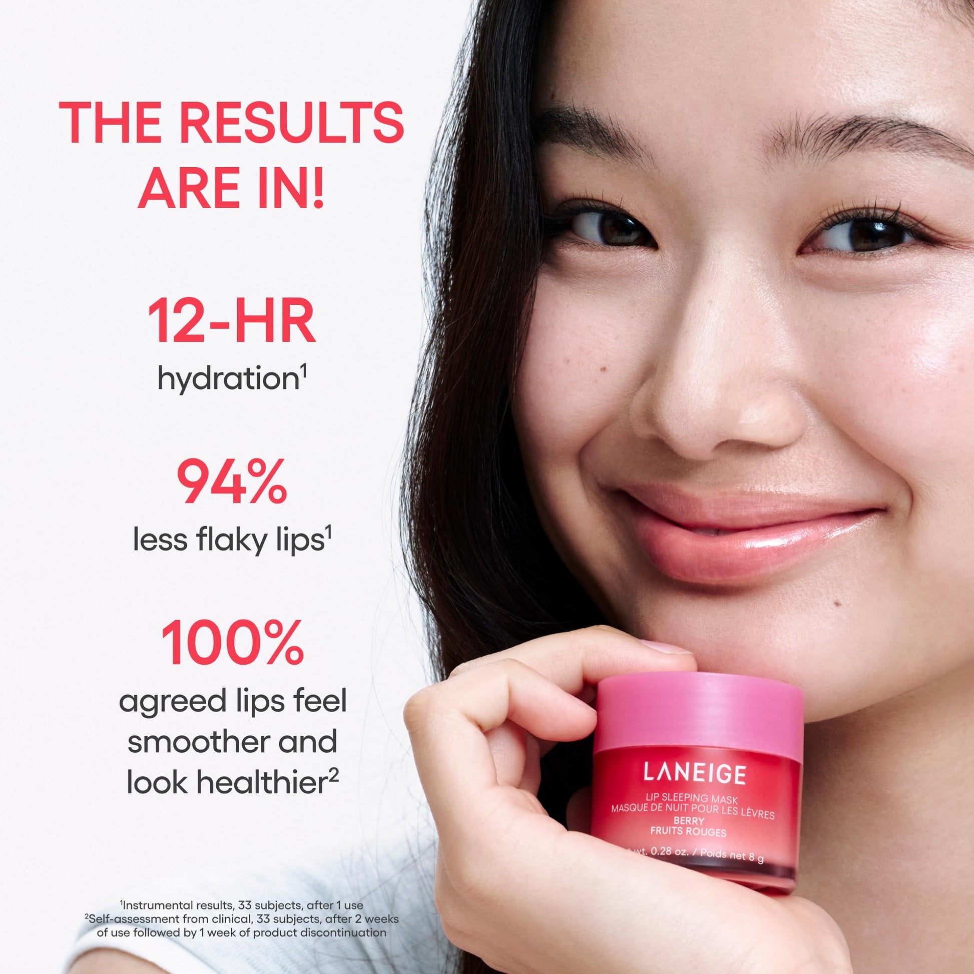 LANEIGE Lip Sleeping Mask Berry: Nourish, Hydrate, Vitamin C, Murumuru & Shea Butter, Antioxidants, Flaky, Dry Lips